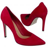 Красные замшевые женские туфли  MC-7335/557/038 ROSSO WEL Mara Coppi