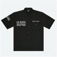 Рубашка , размер XXL, черный Lancia