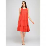 Платье , в классическом стиле, размер 44, красный VISERDI