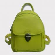 Рюкзак  кросс-боди , натуральная кожа, зеленый BRUONO