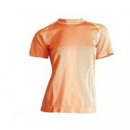 Термобелье футболка , влагоотводящий материал, двухслойное, трикотаж, размер L, оранжевый Brubeck