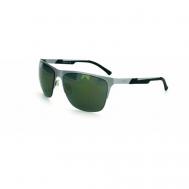 Солнцезащитные очки , квадратные, оправа: металл, с защитой от УФ, поляризационные, для мужчин, серебряный Uspa
