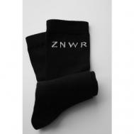 Носки  унисекс , 1 пара, высокие, размер S, черный ZNWR