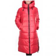 куртка  зимняя, силуэт прямой, стеганая, размер 62, красный Не определен