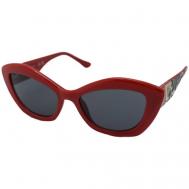Солнцезащитные очки , кошачий глаз, с защитой от УФ, для женщин, красный Guess