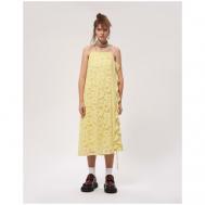 Платье-комбинация , в бельевом стиле, размер M, желтый ROMA UVAROV DESIGN