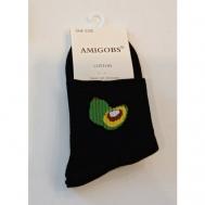 Женские носки , размер 36-41, зеленый AMIGOBS