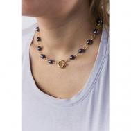 Чокер ожерелье  для женщин / Стильный чокер на шею / Ожерелье из перламутрового жемчуга 36 см Carolon