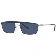 Солнцезащитные очки , прямоугольные, оправа: металл, для мужчин, синий Armani Exchange