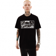 Беговая футболка , силуэт полуприлегающий, размер S, черный From Ghetto