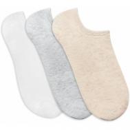 Носки , 3 пары, размер 36-38, бежевый, белый, серый Faberlic
