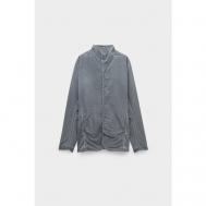 куртка-рубашка , демисезон/лето, силуэт прямой, размер L, серый Ermi