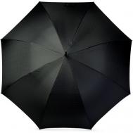 Зонт-трость , полуавтомат, купол 120 см., чехол в комплекте, для мужчин, черный Eleganzza