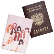 Обложка , экокожа, отделение для карт, отделение для паспорта, розовый Keks