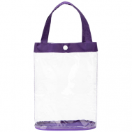 Косметичка , 6х23х18 см, фиолетовый, бесцветный Бако Текстиль