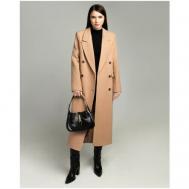 Пальто  , демисезон/зима, шерсть, силуэт прямой, размер M, бежевый BUBLIKAIM
