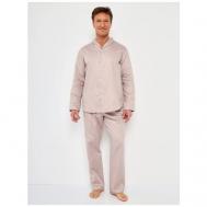 Пижама , размер 50, бежевый Малиновые сны