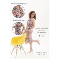 Платье вискоза, размер S/M, мультиколор, бежевый Костромитин С В