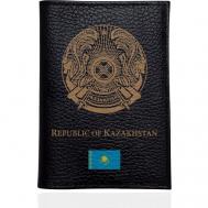 Обложка для паспорта , черный, золотой SignumCase