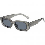 Солнцезащитные очки  OCHY8, узкие, спортивные, с защитой от УФ, серый alvi lovely