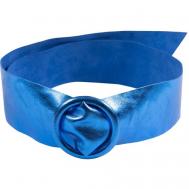 Ремень , натуральная кожа, подарочная упаковка, для женщин, размер one size, длина 110 см., синий Sefaro