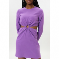 Платье , хлопок, полуприлегающее, до колена, размер S, фиолетовый Lefties