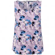 Блуза  , повседневный стиль, без рукава, размер 42 (XL), розовый Q/S by s.Oliver