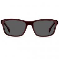 Солнцезащитные очки , квадратные, оправа: пластик, для мужчин, коричневый BOSS