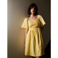 Платье , повседневное, размер m (ru 46), желтый ZARINA