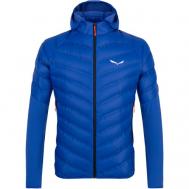 Куртка , карманы, ветрозащитная, водонепроницаемая, воздухопроницаемая, внутренние карманы, несъемный капюшон, вентиляция, размер 52/XL, синий Salewa