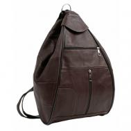 Рюкзак , фактура гладкая, коричневый Unvers leather Istanbul