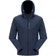 Ветровка  Men's running training jacket для бега, складывается в карман, вентиляция, светоотражающие элементы, быстросохнущая, несъемный капюшон, размер 2XL, синий TOREAD