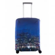 Чехол для чемодана , 40 л, размер S, синий, мультиколор ROUTEMARK
