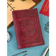 Обложка для паспорта  Documen1sMax, бордовый Ryzenbaks