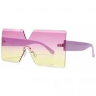 Солнцезащитные очки , квадратные, ударопрочные, градиентные, с защитой от УФ, для женщин, мультиколор Нет бренда