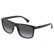 Солнцезащитные очки , квадратные, оправа: пластик, с защитой от УФ, для мужчин, черный Luxottica