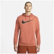 Худи , силуэт прямой, капюшон, размер L, оранжевый Nike