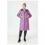 куртка  , демисезон/зима, удлиненная, силуэт свободный, утепленная, карманы, размер 66, фиолетовый Pit. Gakoff