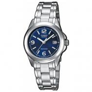 Наручные часы  Collection LTP-1259PD-2A, серебряный, синий Casio