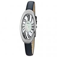 Наручные часы  женские, кварцевые, корпус серебро, 925 проба Platinor