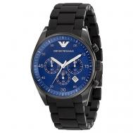 Наручные часы  Sportive, синий, черный Emporio Armani