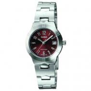 Наручные часы  LTP-1241D-4A2, красный, серебряный Casio