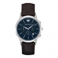 Наручные часы  Renato AR2494, синий, коричневый Emporio Armani