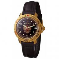 Наручные часы  Командирские 819770, черный, золотой Vostok