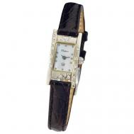 Наручные часы  женские, кварцевые, корпус золото, 585 проба, бриллиант Platinor