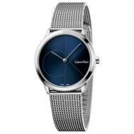 Наручные часы  K3M221.2N, синий, серебряный Calvin Klein
