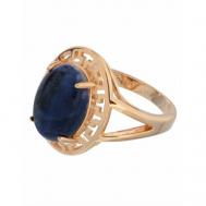 Кольцо помолвочное , содалит, размер 17, синий Lotus Jewelry