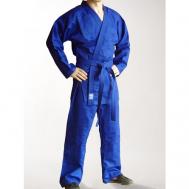 Кимоно  для рукопашного боя  с поясом, размер 120, синий Эквоис