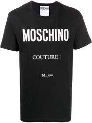 футболка с логотипом Couture Moschino