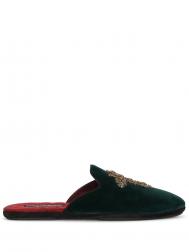 декорированные бархатные слиперы Dolce&Gabbana